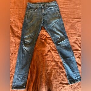 rag & bone Men's Dark Blue Skinny Jeans